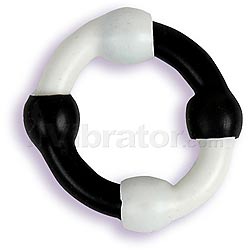 Ying Yang Love Ring - Black and White