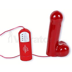 Red Boy Vibrating Medium Ballsy Cock