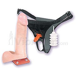 ultra harness with  6 inch cock