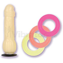 Cock Toss- Glow-In-Dark Dong-3 Rings