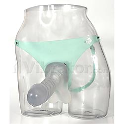 Vivid Girls Designer Harness & Jelly Ballsy Dong Janine
