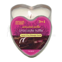 Chocolate Truffle Heart Massage Candle