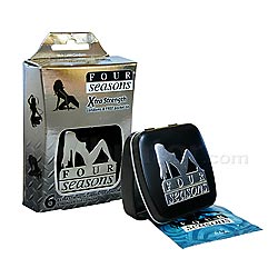 Four Seasons Extra Strength Condoms 6 Pack -