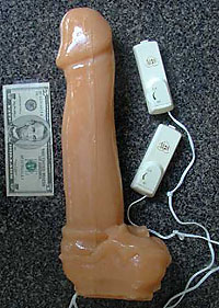 Worlds Largest vibrating Rubber Dong
