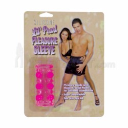 Beaded Penis Sleeve Pink