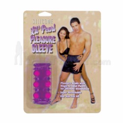 Beaded Penis Sleeve Purple