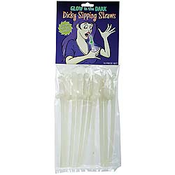 Dicky Sipping Straws -Glow