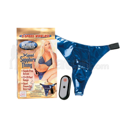 Remote Control 3-Speed Sapphire Thong