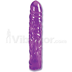 8.5 inch veined chubby translucent gel dong