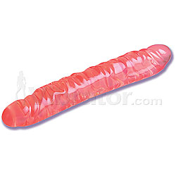Translucence 12 inch veined double dong