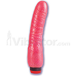 Hot Pink Curved Penis 8 1/4