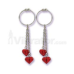 Asian Heart Nipple Rings