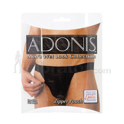 Adonis Men's Wet Look Collection Zipper Pouch