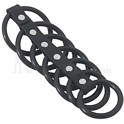 Black Rubber Gates of Hell 7 Rings