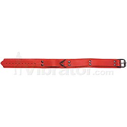 1.5" Red Leather Collar