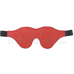 Classic Leather Blindfold - Red
