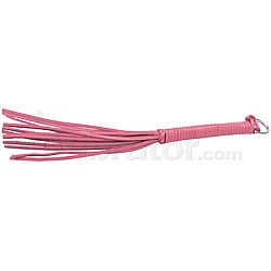 Pink Leather Thong Whip