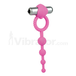 L’Amour Premium Silicone Beaded Vibro Ring