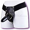 Leather Ring Harness with dildo