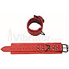 Red Leather Wrist Restraints