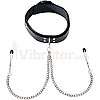 1.5" Leather Collar with Tweezer Clamps